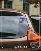 Uzi Araba Stickeri 17x17 Cm Mavi thumbnail 4
