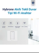 Hybrone Duvar Tipi Tekli Akıllı Anahtar thumbnail 2