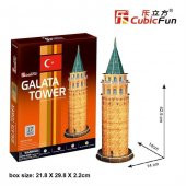 Cubic Fun 3D 17 Parça Puzzle Galata Kulesi thumbnail 1