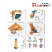 Cubic Fun 3D 17 Parça Puzzle Galata Kulesi thumbnail 3