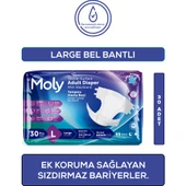 Moly Bel Bantlı Hasta Bezi Large 30'lu thumbnail 2