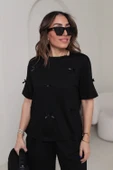 Fiyonklu Siyah T-Shirt thumbnail 1
