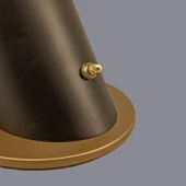 Vela Siyah Eskitme Gold Masa Lambası thumbnail 6