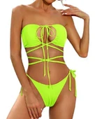 Bağlama Detaylı bikini takım DB200780BT thumbnail 11