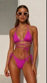 İp ve halka detaylı bikini takım thumbnail 6