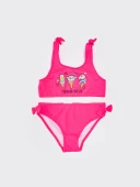 Fiyonklu kız çocuk bikini takım thumbnail 4