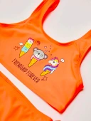 Fiyonklu kız çocuk bikini takım thumbnail 8