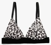 LEOPAR BASKILI MICRO BRALET DS200603BR thumbnail 2