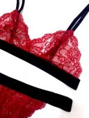 KIRMIZI FULL DANTEL BRALET TAKIM thumbnail 2
