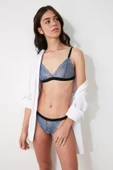 Mavi Full Dantel Bralet-Strıng Takım DS20095BRT thumbnail 1