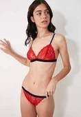 KIRMIZI FULL DANTEL BRALET TAKIM thumbnail 4