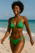 Üçgen İpli Bikini Takım thumbnail 5
