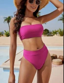 Süngerli Straplez bikini takım thumbnail 9