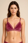 GÜL KURUSU KADİFE BRALET DS200111BR thumbnail 1