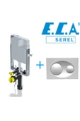 Eca Serel Smooth Asma Klozet Gömme Rezervuar Ve Panel thumbnail 1