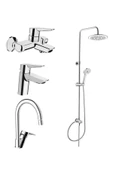 Artema 3C Duş Sistemi A45786 + Solid S Banyo+Lavabo+Eviye Batarya Seti thumbnail 1