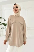 TAŞ DETAYLI CEPLİ SWEATSHIRT thumbnail 2