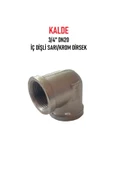 KALDE  3/4" Dn20 Sarı/Krom Dirsek İç Dişli (Dişi) - Brass İnternal Thread Elbow thumbnail 1