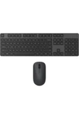 AXYA Wireless Kablosuz Klavye ve Mouse Seti Siyah thumbnail 1
