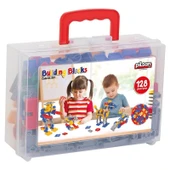PİLSAN BUILDING BLOCKS ÇANTALI 128 PARÇA thumbnail 1