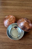 İşlemeli Bakır Çorba,Salata,Ayran Kasesi thumbnail 2
