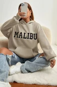 Unisex Malıbu Baskılı Oversize Sweatshirt thumbnail 1