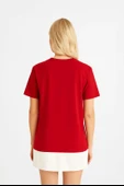 Kadın %100 Pamuk Basic T-shirt thumbnail 6