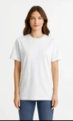 Kadın %100 Pamuk Basic T-shirt thumbnail 2