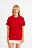 Kadın %100 Pamuk Basic T-shirt thumbnail 1
