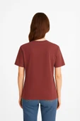 Kadın %100 Pamuk Basic T-shirt thumbnail 10