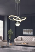 Kardelen Toplu Modern Sarkıt Led Avize thumbnail 3