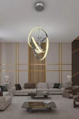 İmza Toplu Modern Sarkıt Led Avize thumbnail 6