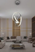 İmza Toplu Modern Sarkıt Led Avize thumbnail 2