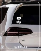 Kalpli 65 Van Araba Sticker 17x17 Cm Beyaz thumbnail 3