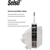 Selsil Genel Amaçlı Şeffaf Silikon 280 Gr. thumbnail 2