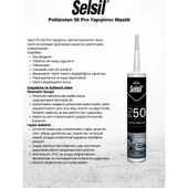Selsil Poliüretan Mastik Siyah 280 Ml. thumbnail 2