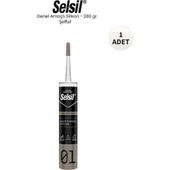 Selsil Genel Amaçlı Şeffaf Silikon 280 Gr. thumbnail 1