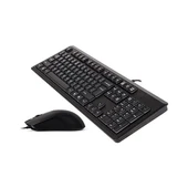 A4 Tech KR-9276 USB Q Klavye-mouse siyah set thumbnail 1