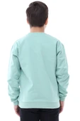 Basic Bisiklet Yaka Şardonlu Çocuk Sweatshirt 3-10 Yaş Krem thumbnail 5