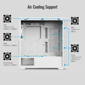AEOROCOOL DA501A GAMING MID-TOWER PC KASASI BEYAZ thumbnail 4