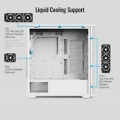 AEOROCOOL DA501A GAMING MID-TOWER PC KASASI BEYAZ thumbnail 5