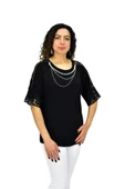 Kadın Kısa Kol Baskılı Bluz BGL-ST04708 thumbnail 10