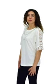 Kadın Kısa Kol Baskılı Bluz BGL-ST04708 thumbnail 9