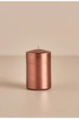 Bronz renk blok silindir mum 10x7cm mum thumbnail 1