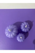 3’lü Mini Mor Kabak Mum Tealight thumbnail 2