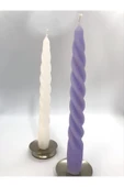 Dekoratif 2'li Burgu Şamdan Mumu thumbnail 3