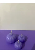 3’lü Mini Mor Kabak Mum Tealight thumbnail 1