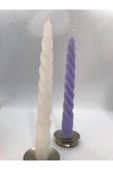 Dekoratif 2'li Burgu Şamdan Mumu thumbnail 2