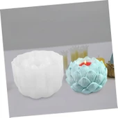 Silikon Çiçek Tomurcuğu Tealight Mumluk Kalıbı thumbnail 1