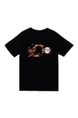 fame-stoned Damon Slayer Anime Baskılı Tshirt thumbnail 1
